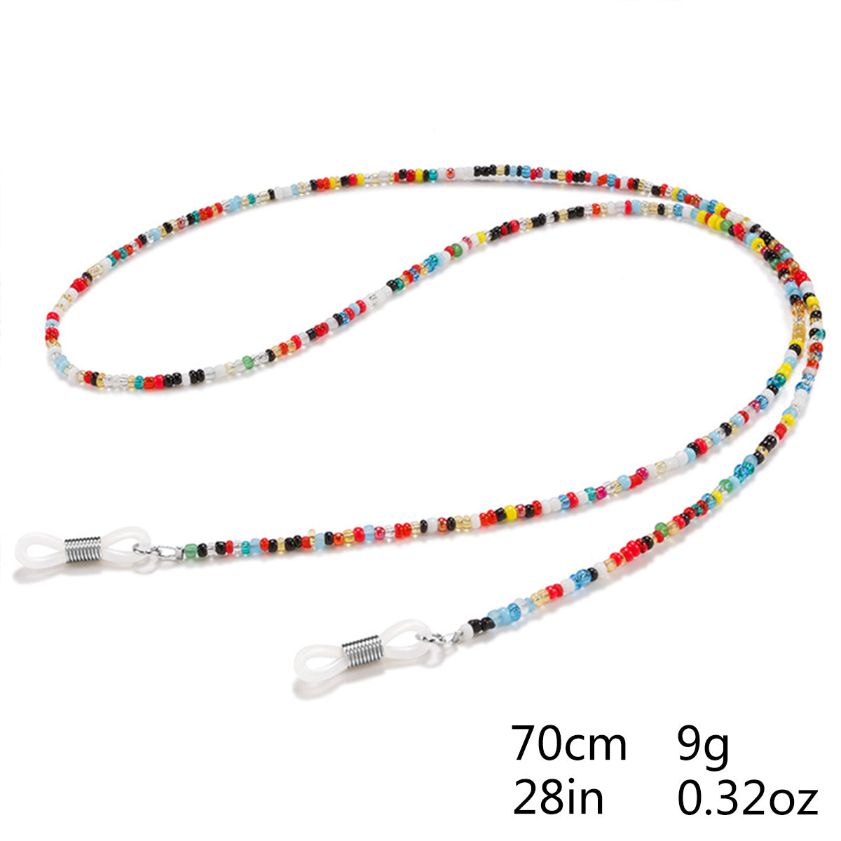 Eyeglass Strap Glasses Chains For Women Colorful Beaded Neck Strap Elegant Holder Chains Glasses Cord