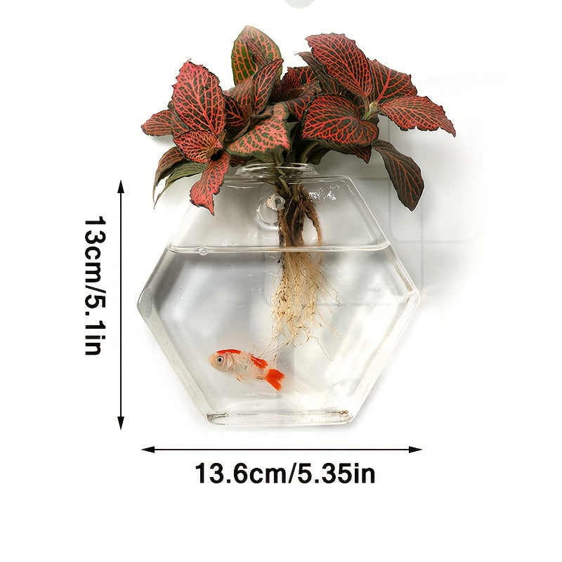 2/4pcs Hydroponic Glass Planter - Creative Wall Mounted Plant Vase for Home Garden Office Decoration - Christmas Gift for Plant Lovers