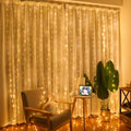 Curtain String Lights, 8 Modes Fairy Copper Light With Remote, USB Powered For New Year Christmas Bedroom Party, Wedding Home Garden Wall Decorations
