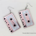 Acrylic Tape Drop Earrings Y2K Retro Style Ear Jewelry For Women Party Accessories