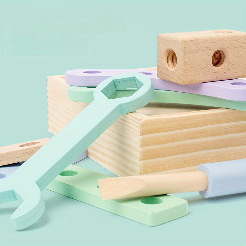 "Brain Booster" Creative Wooden Nut Assembly Kit For Kids 3-6 Years - Educational Stem Toy With Free Shipping