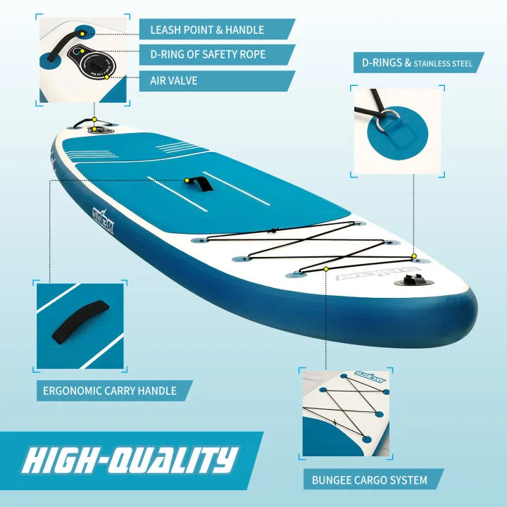 2025 Hot Sale Inflatable Paddleboard Durable Stand-Up Paddleboarding Surf Board with Accessory Free Shipping in US!
