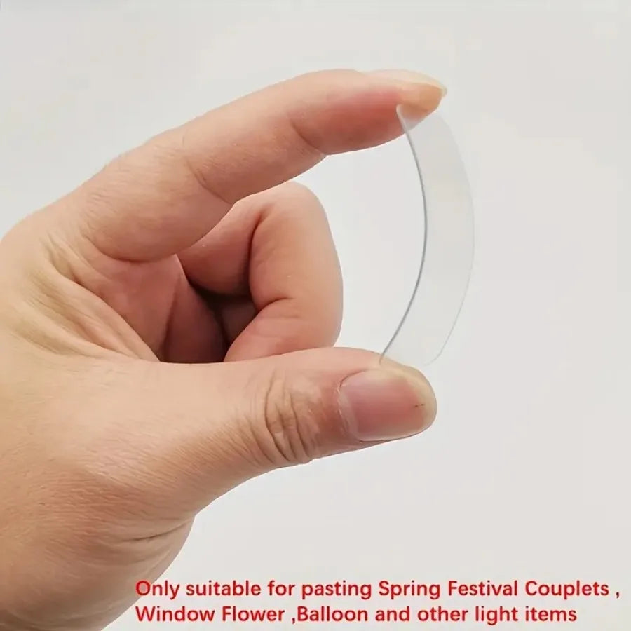 2 Boxes/120 Pieces of Transparent Double-sided Tape, Reusable Without Residue, Suitable for Walls, Posters, Handicrafts