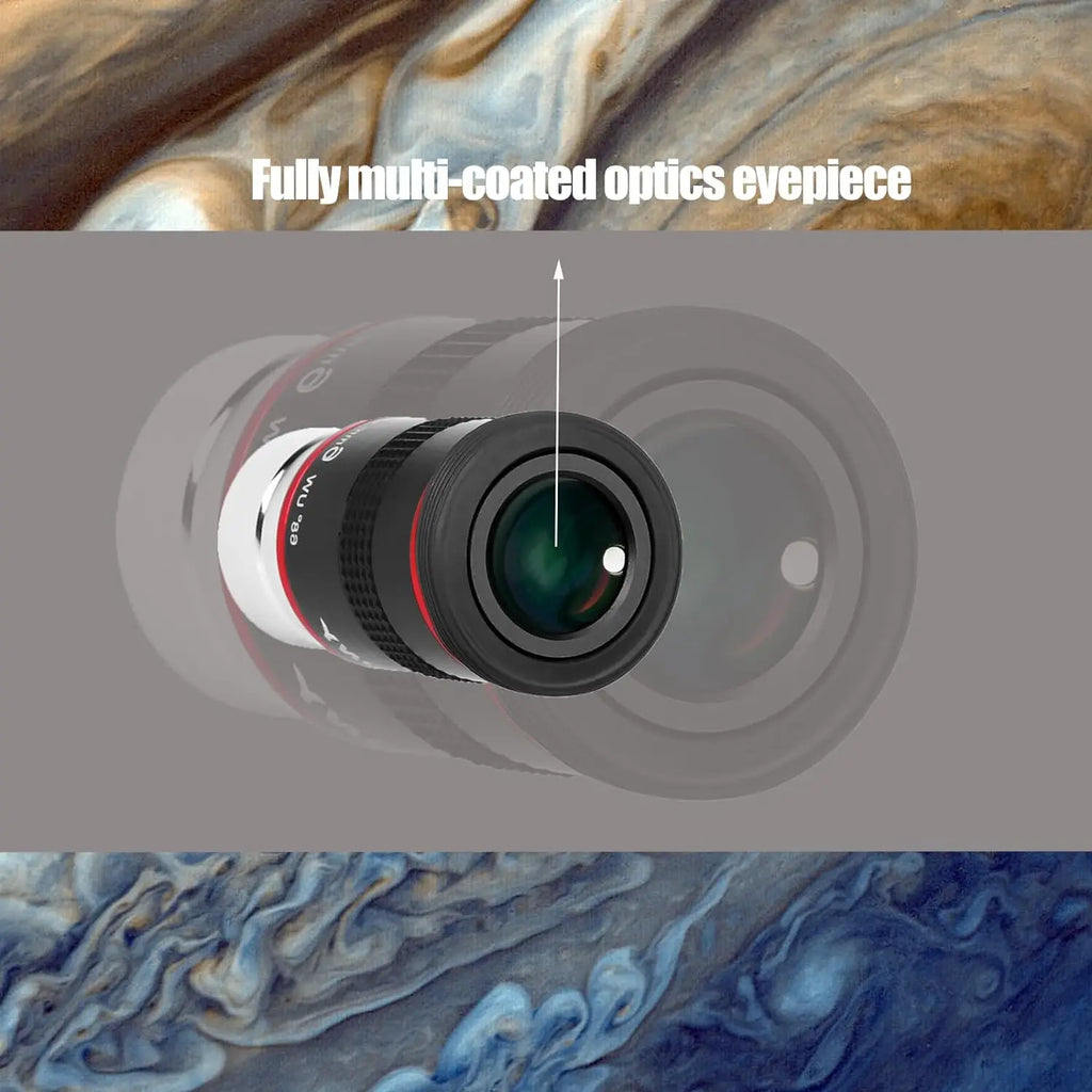 Svbony Telescope Eyepiece 1.25" 68 Degrees UWA 6/9/15/20mm Telescope Accessory Eyepieces Set for Astronomical Telescope