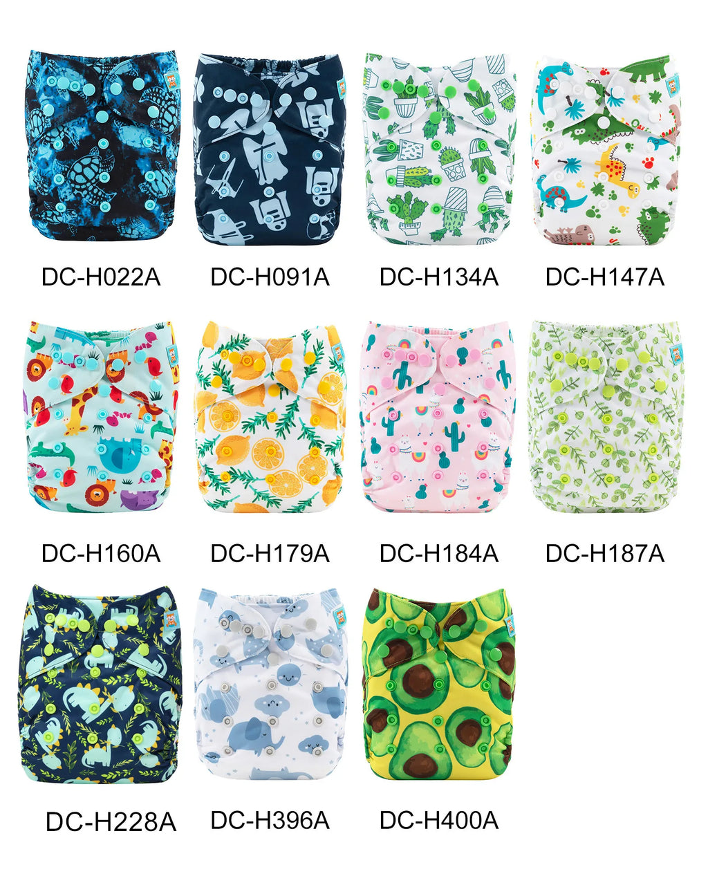 U Pick ALVABABY Reusable Diaper Cover Washable Nappy Cover Easy to Use Cover for Baby