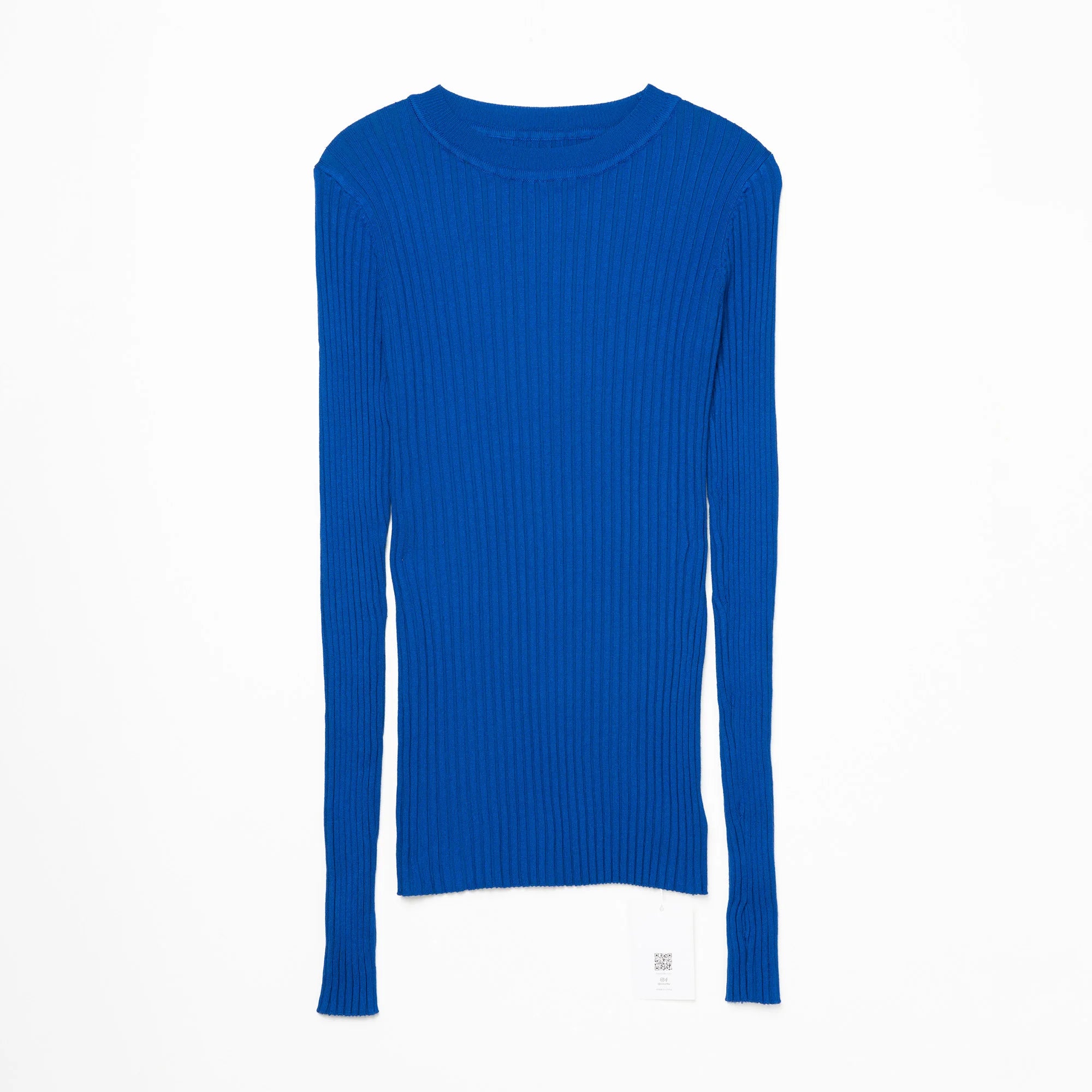 Women Sweater Pullover Basic Crew Neck Ribbed Tops Solid Knitted Jumper With Thumb Hole