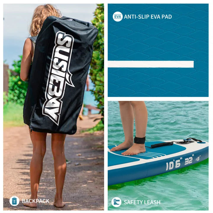 2025 Hot Sale Inflatable Paddleboard Durable Stand-Up Paddleboarding Surf Board with Accessory Free Shipping in US!