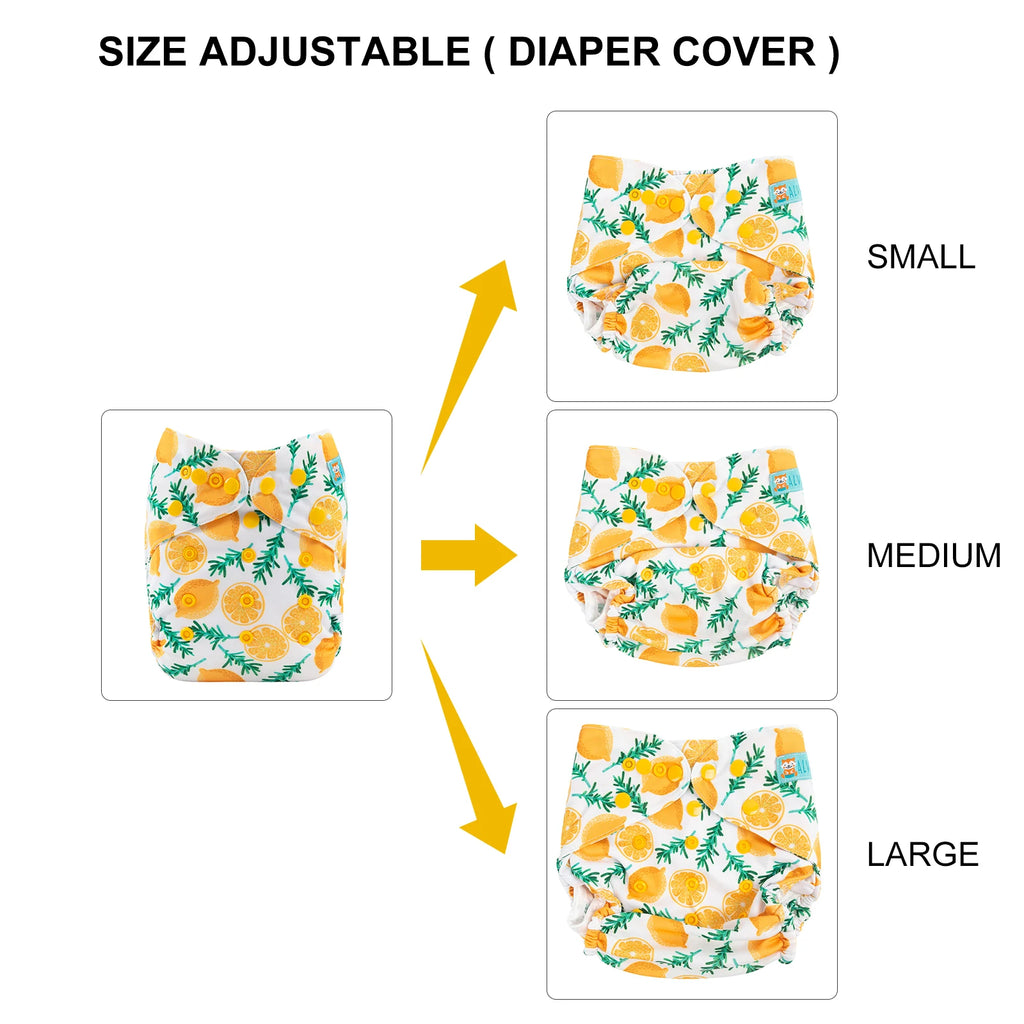 U Pick ALVABABY Reusable Diaper Cover Washable Nappy Cover Easy to Use Cover for Baby