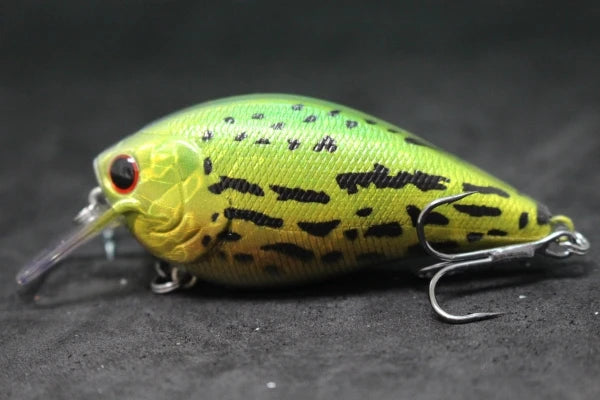 wLure Crankbait Fishing Lure 8.3cm 14.3g Square Bill Fat Body Wobbler 1 Meter Depth #4 Treble Hooks Assorted Colors C429