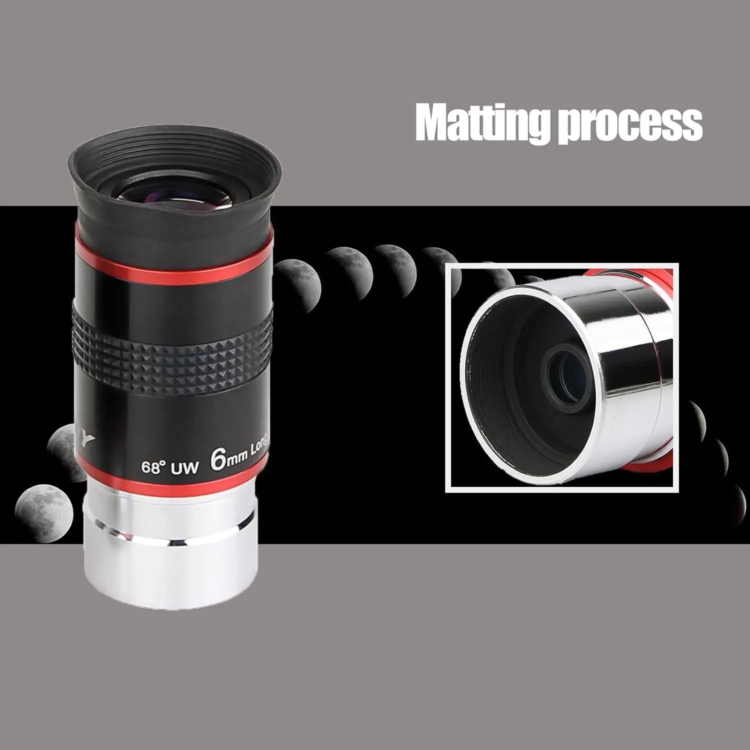 Svbony Telescope Eyepiece 1.25" 68 Degrees UWA 6/9/15/20mm Telescope Accessory Eyepieces Set for Astronomical Telescope