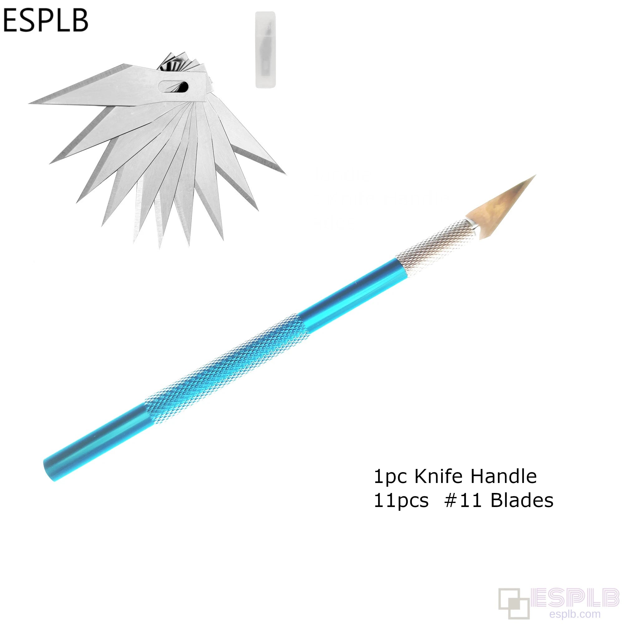 Engraving Non-Slip Metal Scalpel Knife Kit + 50/20/10/5pcs #11 Blades Cutter Craft Knives for Mobile Phone PCB Repair Hand Tools