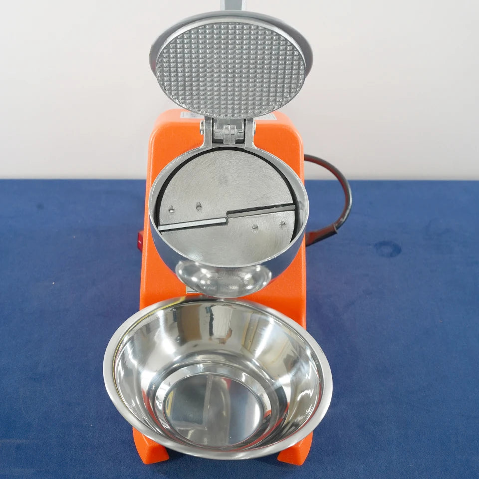 HD108 Shaved Ice Machine Snow Cone Machine Ice Crusher with Stainless Steel Blade Kitchen Electric for Shaved Ice and Snow Cone