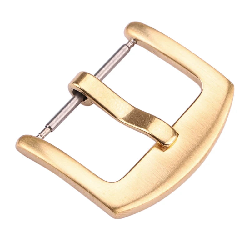 Metal Watch Band Buckle 16 18 20 22 24mm Men Watchband Strap Silver Black Gold Stainless Steel Clasp Accessories