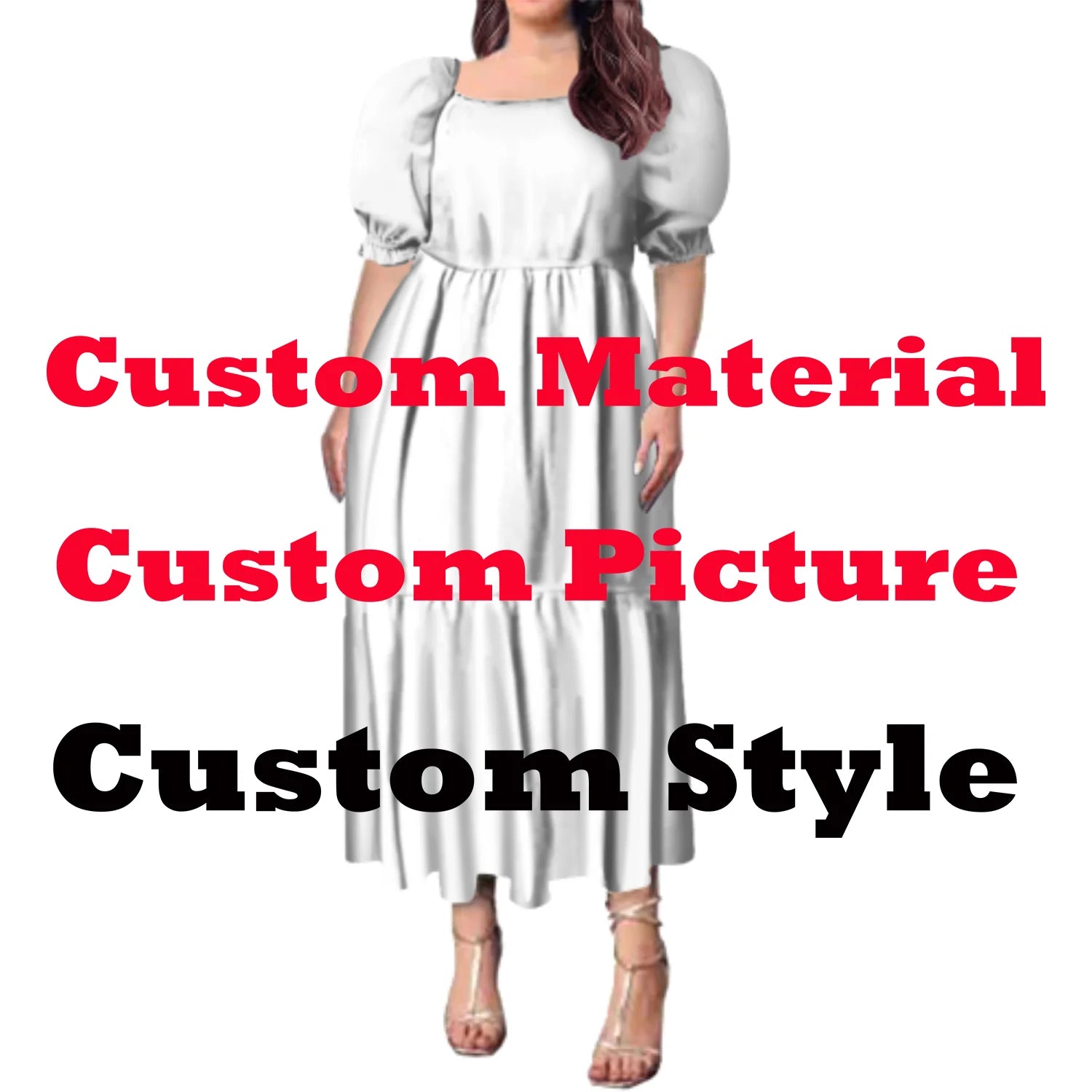 Best Price Wholesale Custom Hawaiian Tropical Flower Printing Multi Tiered Dresses Micronesia Puff Short Sleeve Ladies Dresses