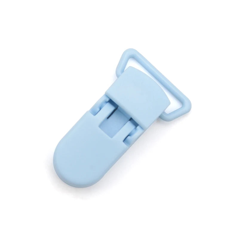 10pcs/lot Baby Nipple Plastic Clasp 20mm Colorful Silicone Beads Chain Making Accessory Feeding Tools For Infant Pacifiers Clip