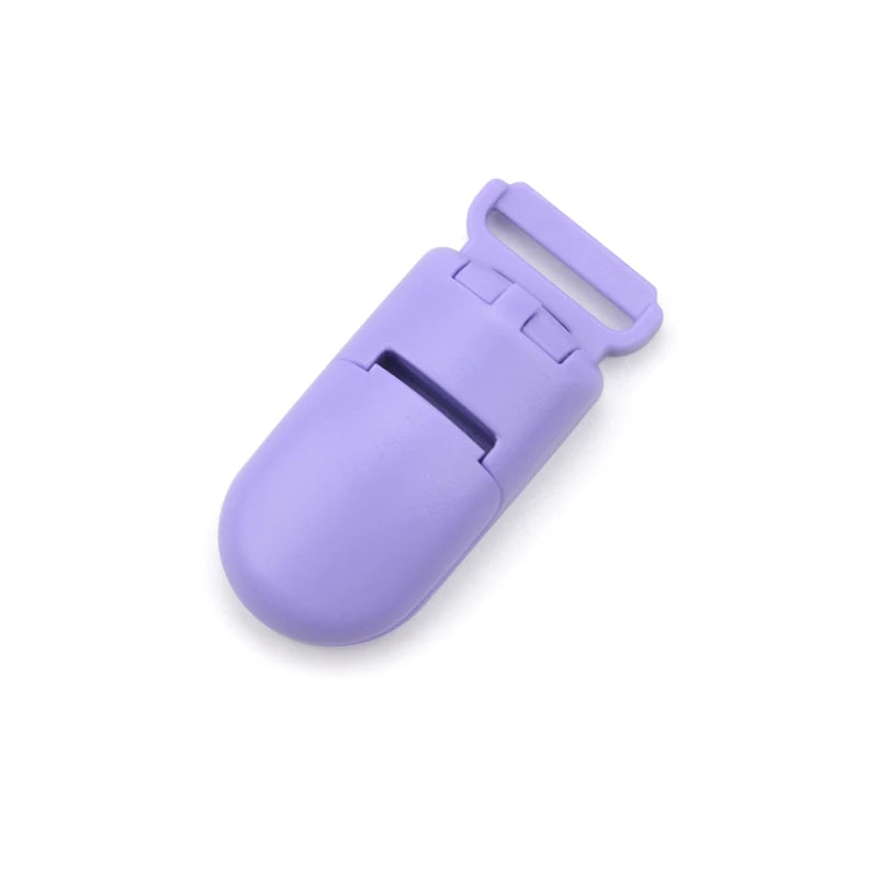 10pcs/lot Baby Nipple Plastic Clasp 20mm Colorful Silicone Beads Chain Making Accessory Feeding Tools For Infant Pacifiers Clip