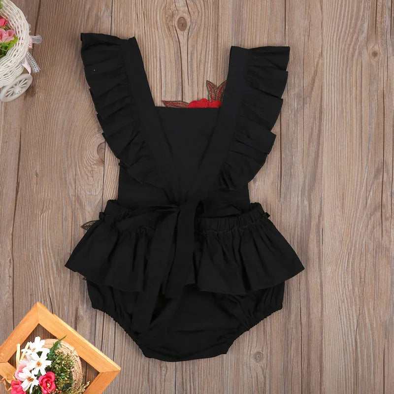 2021 Summer New Newborn Toddler Kids Baby Girls Sleeveless Jumpsuit Floral Romper Outfits Baby Girl Clothes Bodysuit Sunsuit