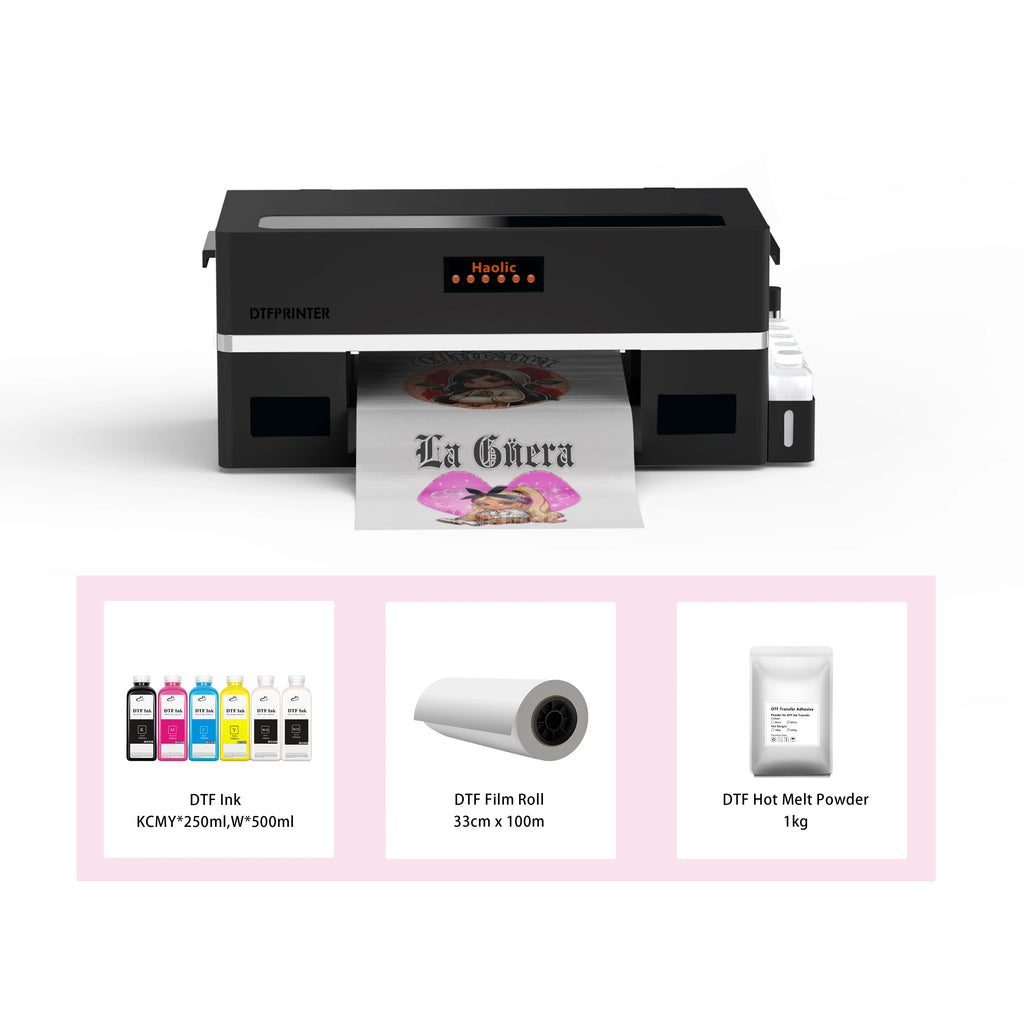 Own Brand Haolic Xp600 Single Head A3 Dtf Printer Printing Machine Factory Price with Free Shipping for Small Business