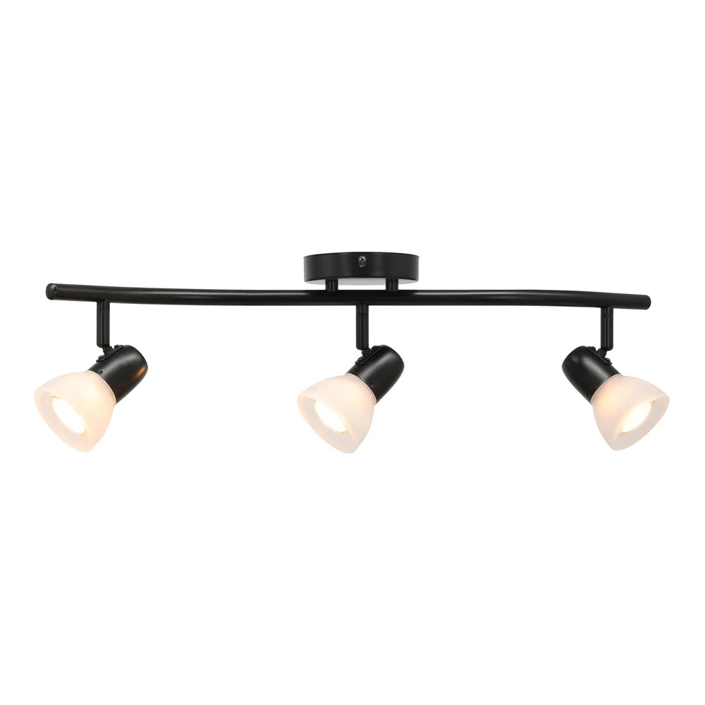 US Free Shipping Modern Commercial Adjustable Black Gu10 Led Spot Light Track Lighting Fixture for Shopping Mall Villa Apartment