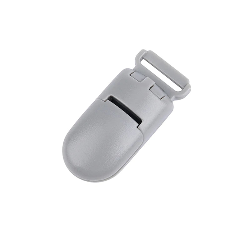 10pcs/lot Baby Nipple Plastic Clasp 20mm Colorful Silicone Beads Chain Making Accessory Feeding Tools For Infant Pacifiers Clip