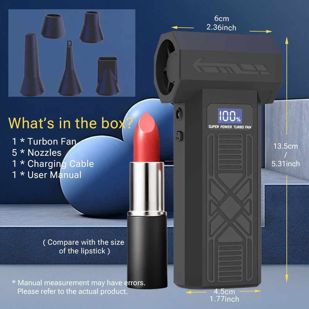 TRNOJTHK Hot Selling Mini Powerful /Blower Jet Turbo Fan Brushless Motor Fan Air Blower for Dust Snow Removal