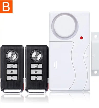 Darho Door Window Entry Security ABS Wireless Remote Control Burglar Alarm Magnetic Sensor Door Alert System Home Protection Kit