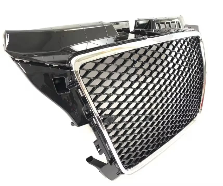Free Shipping RS3 Style Gloss Black Honeycomb Front Grill for Audi A3 S3 8P.5 2008 2009 2010 2011 2012 Grille