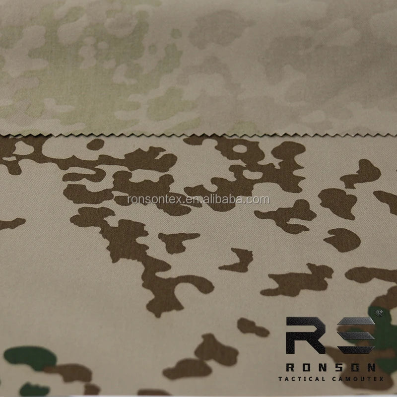 TC FLECTARN DESERT Camouflage Twill Fabric Woven Rib Style for Garments-Nylon Cotton Material Tactical Uniform Style