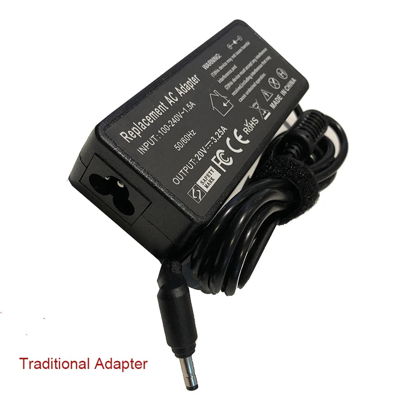 20V 3.25A 65W 4.0*1.7mm AC Laptop Charger For Lenovo IdeaPad 330s 320 100-15 B50-10 YOGA 710 510-14ISK Redmibook 14 13 Adapter