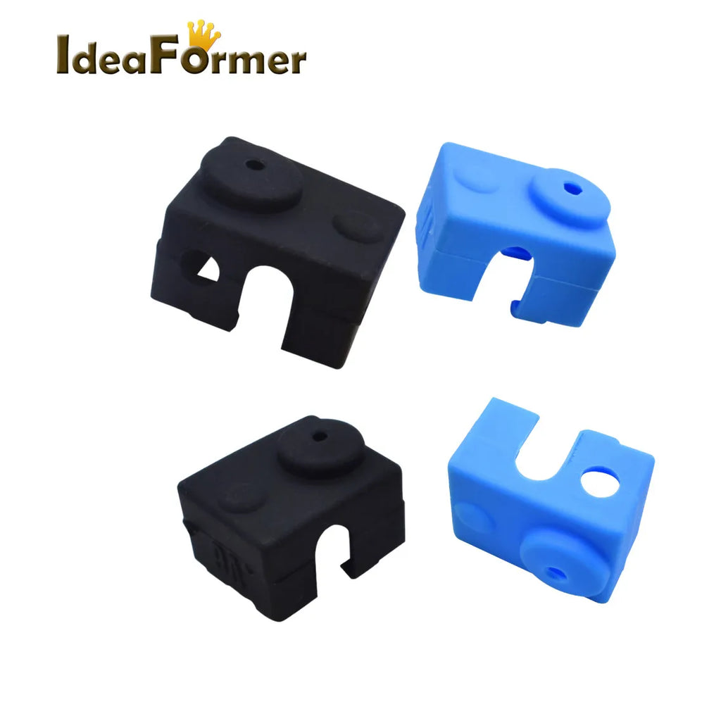 1pc V6 Silicone Sock 3D Printer Support V6 PT100 Original J-head Hotend 1.75/3.0mm Heated Block Extruder for 3D Printer