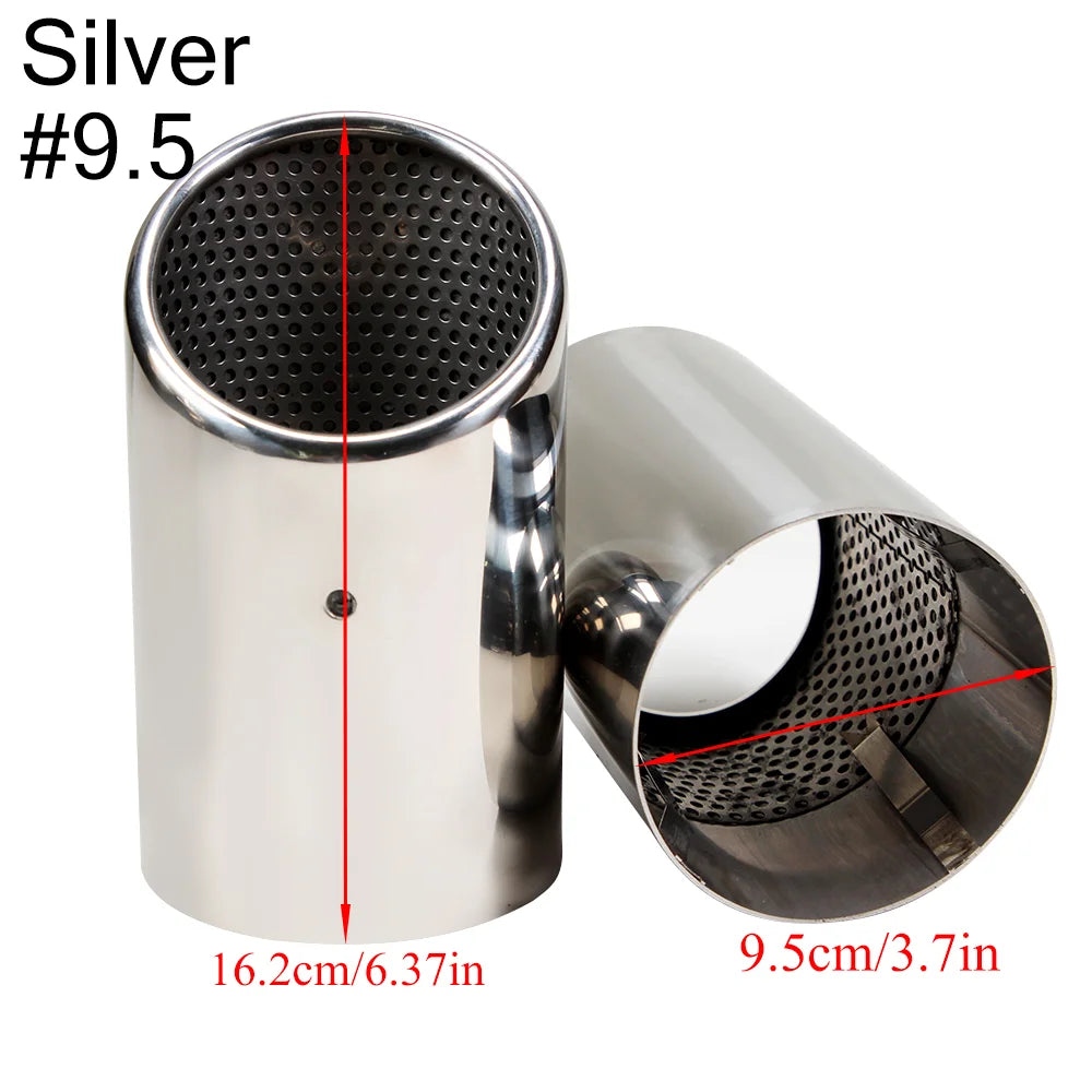 2 pezzi/set di coperture per tubi di scarico in acciaio inossidabile cromato per Audi A1 A3 A4 TT 2009-2015/VW Volkswagen PASSAT