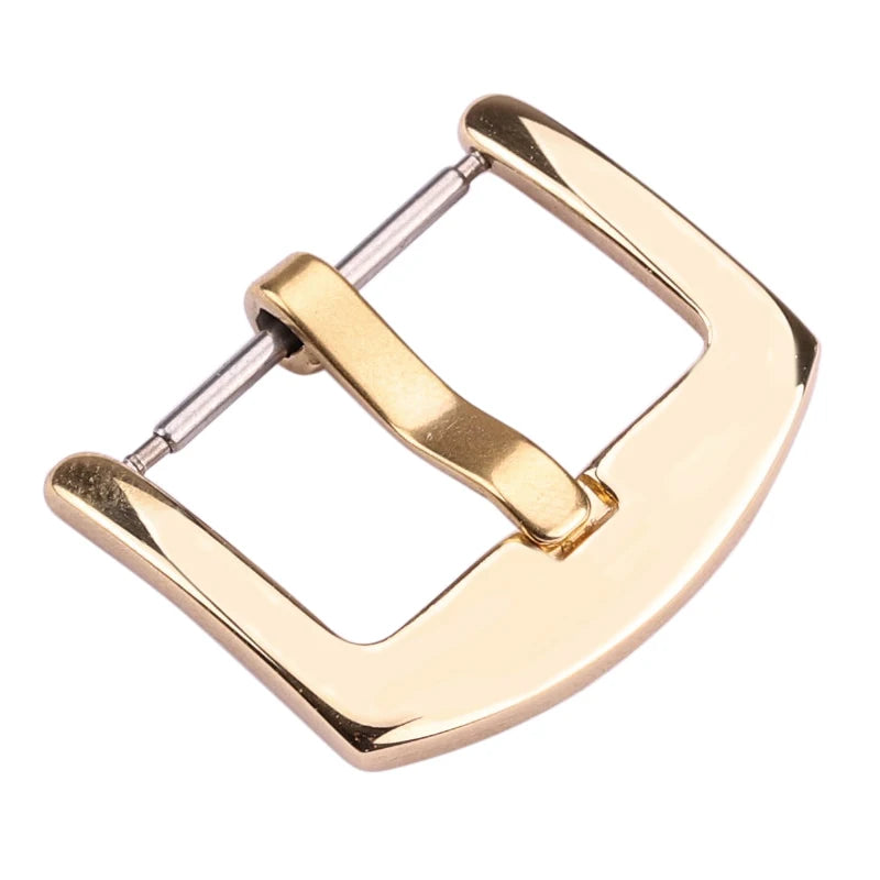 Metal Watch Band Buckle 16 18 20 22 24mm Men Watchband Strap Silver Black Gold Stainless Steel Clasp Accessories