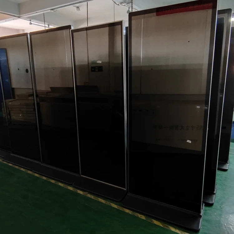 Free Shipping US Stock 65 Inch 4K HD Floor Standing LCD Signage Advertising Display Vertical Touch Totem for Business Solution