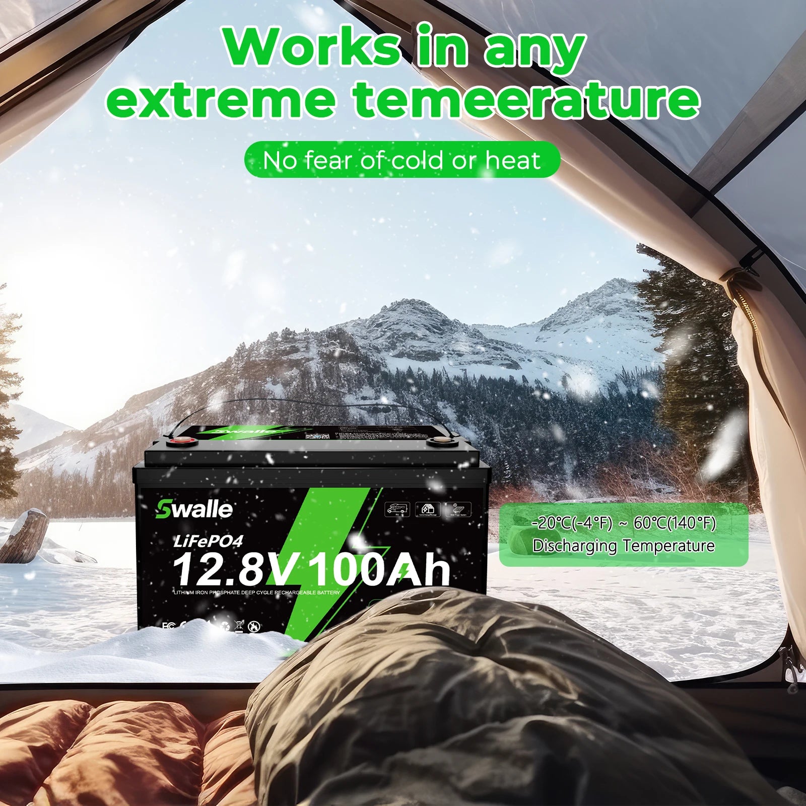 Swalle Free Shipping 12.8V 12V 50Ah 100Ah 200Ah 300Ah Battery Pack Lifepo4 Solar System RV ElectricCar Scooter Motorcycle Boat