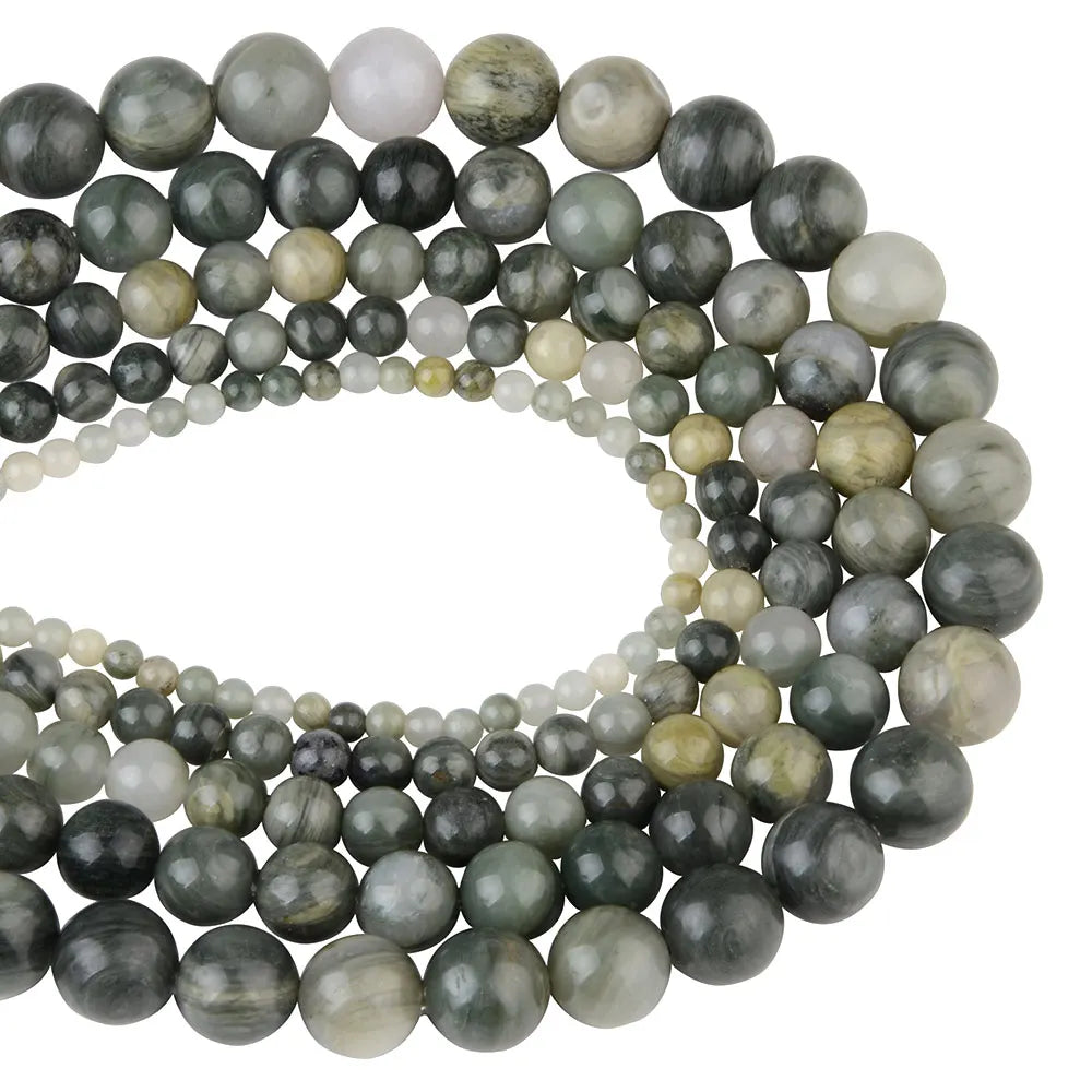 4 6 8 10 12mm Natural Stone Beads Lava Amazonite Agates Amethysts Turuoqises Round Loose Beads For DIY Making Bracelets Jewelry