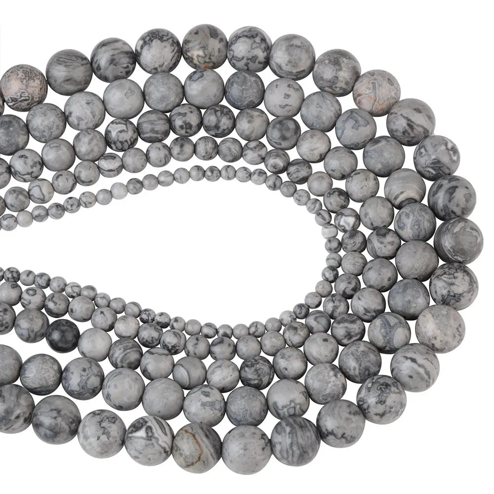 4 6 8 10 12mm Natural Stone Beads Lava Amazonite Agates Amethysts Turuoqises Round Loose Beads For DIY Making Bracelets Jewelry