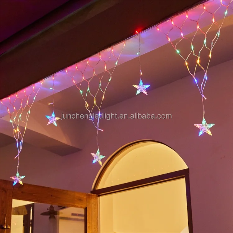 Hot Selling Factory Direct Wholesale Outdoor Multi Mini Icicle Curtain Lights Christmas Luces Navida