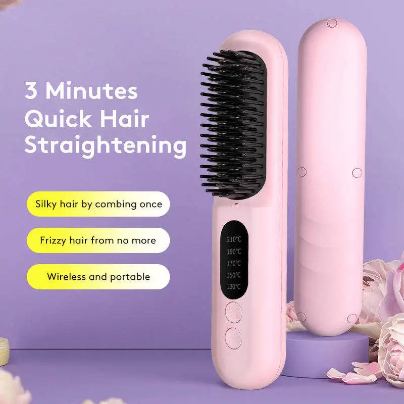 Us Warehouse Products Electrical Hair Straightener Comb Free Shipping Cordless Hair Straightening Brush