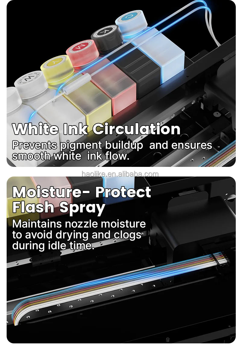 Haolic Low Budget A3 DTF Printer T Shirt Printing Machine with XP600 Printhead DTF Oven Bundle for Small Business Free Shipping