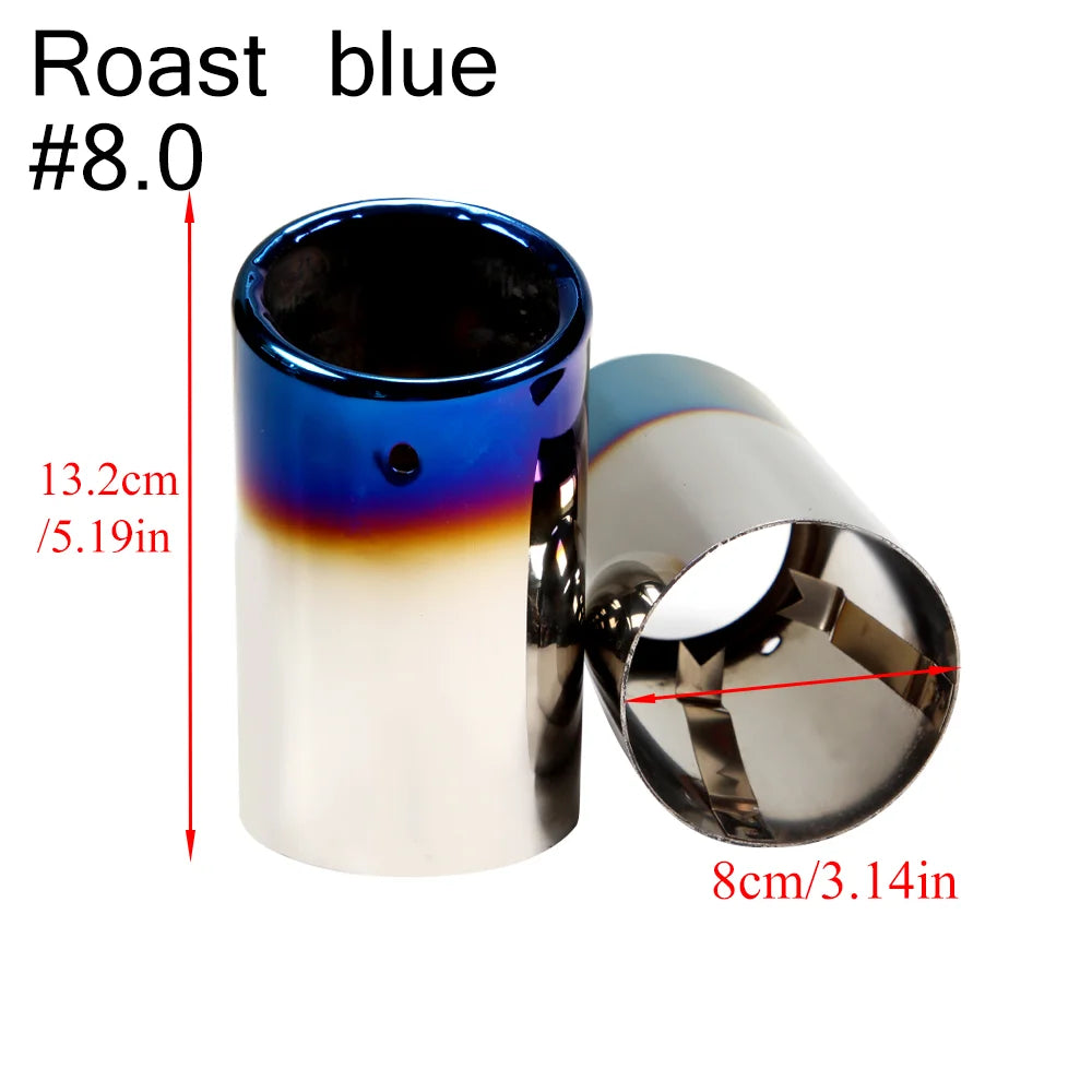 2 pezzi/set di coperture per tubi di scarico in acciaio inossidabile cromato per Audi A1 A3 A4 TT 2009-2015/VW Volkswagen PASSAT