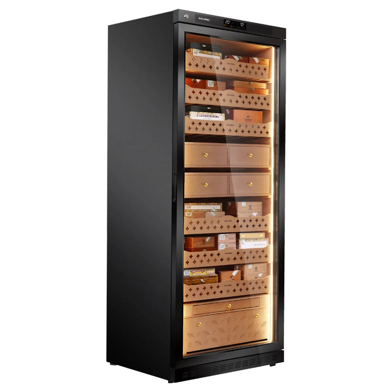 Ready to Ship Biggest Capacity Mon5800A Cigar Humidor With Aged Drawer Water Cooling System Cigar Cabinet