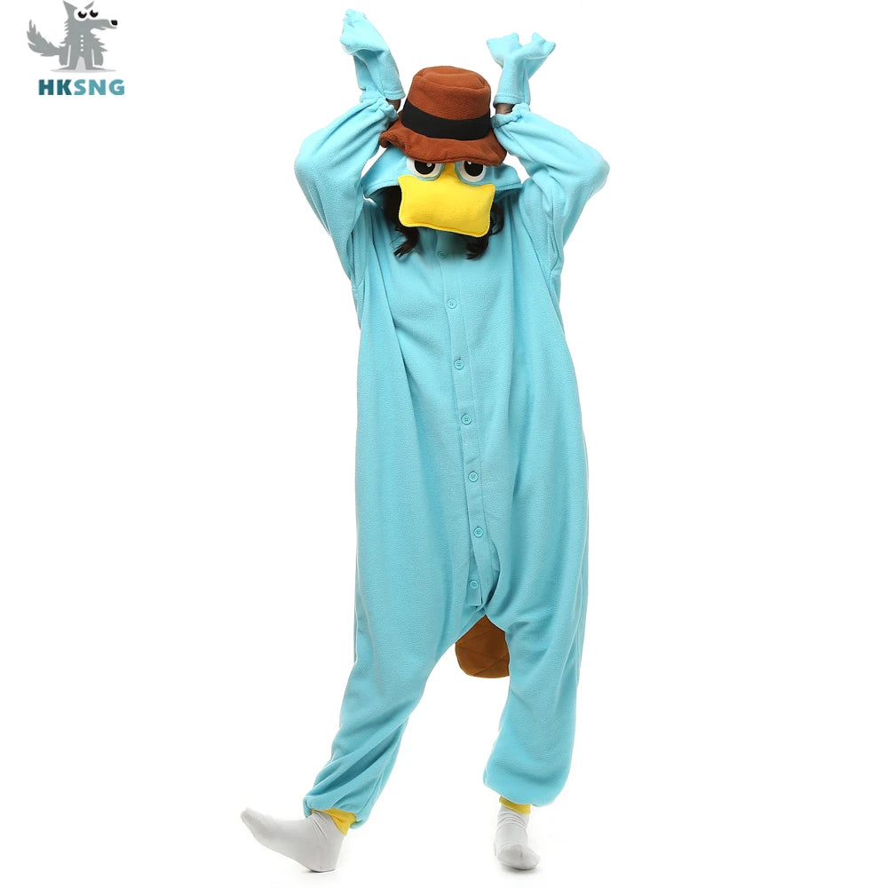 Blue Stitch Kigurumi Animal Adults Cat Bear Shark Onesies Pajama Raccoon  Costumes Dragon Jumpsuit Christmas