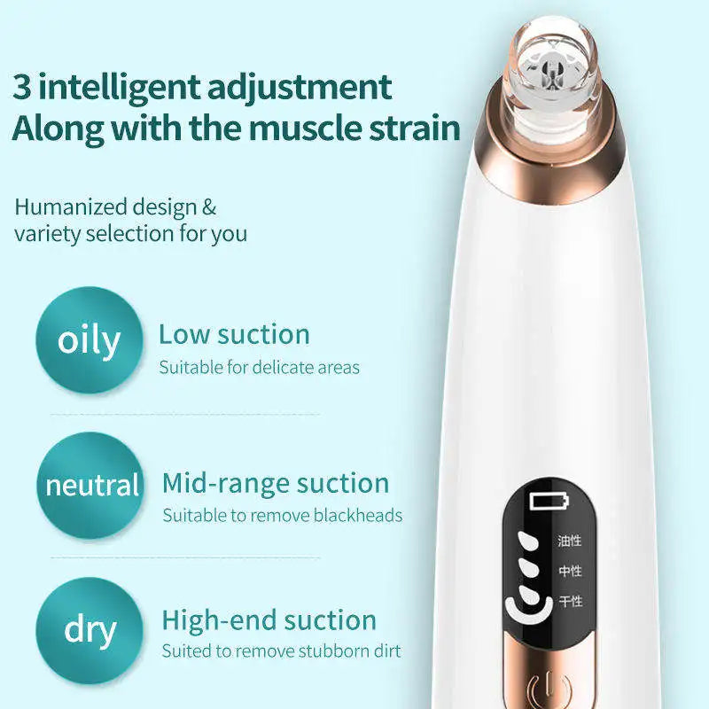 Eu Us in Stock Comedone Extractor Vacuum Blackhead Remover Machine Free Shipping Vacuum Pore Cleaner