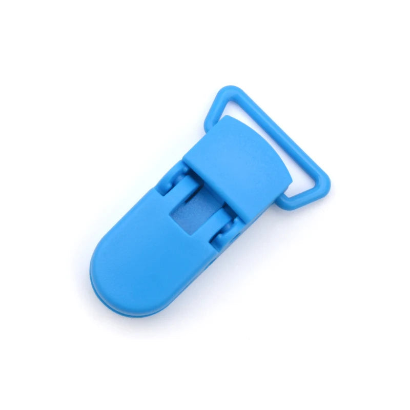 10pcs/lot Baby Nipple Plastic Clasp 20mm Colorful Silicone Beads Chain Making Accessory Feeding Tools For Infant Pacifiers Clip