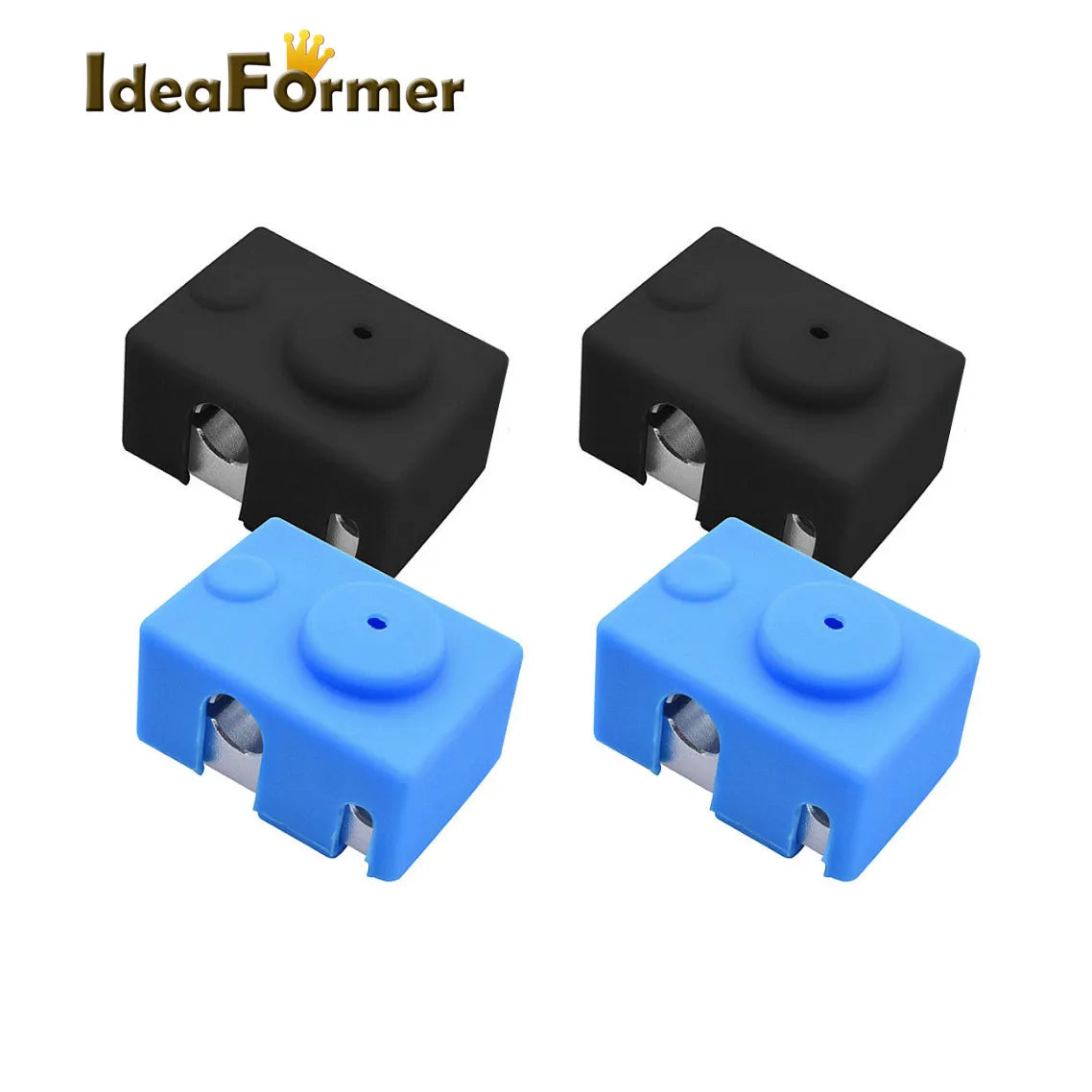 1pc V6 Silicone Sock 3D Printer Support V6 PT100 Original J-head Hotend 1.75/3.0mm Heated Block Extruder for 3D Printer