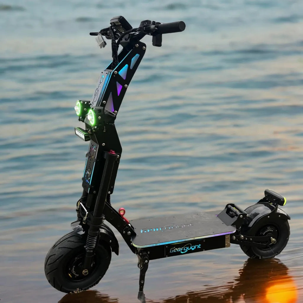 USA Stock Free Shipping G14 72V 10000W Dual Motor 13inch Road Fat Tire 35ah Battery Folding Electric Scooter with RGB Lights