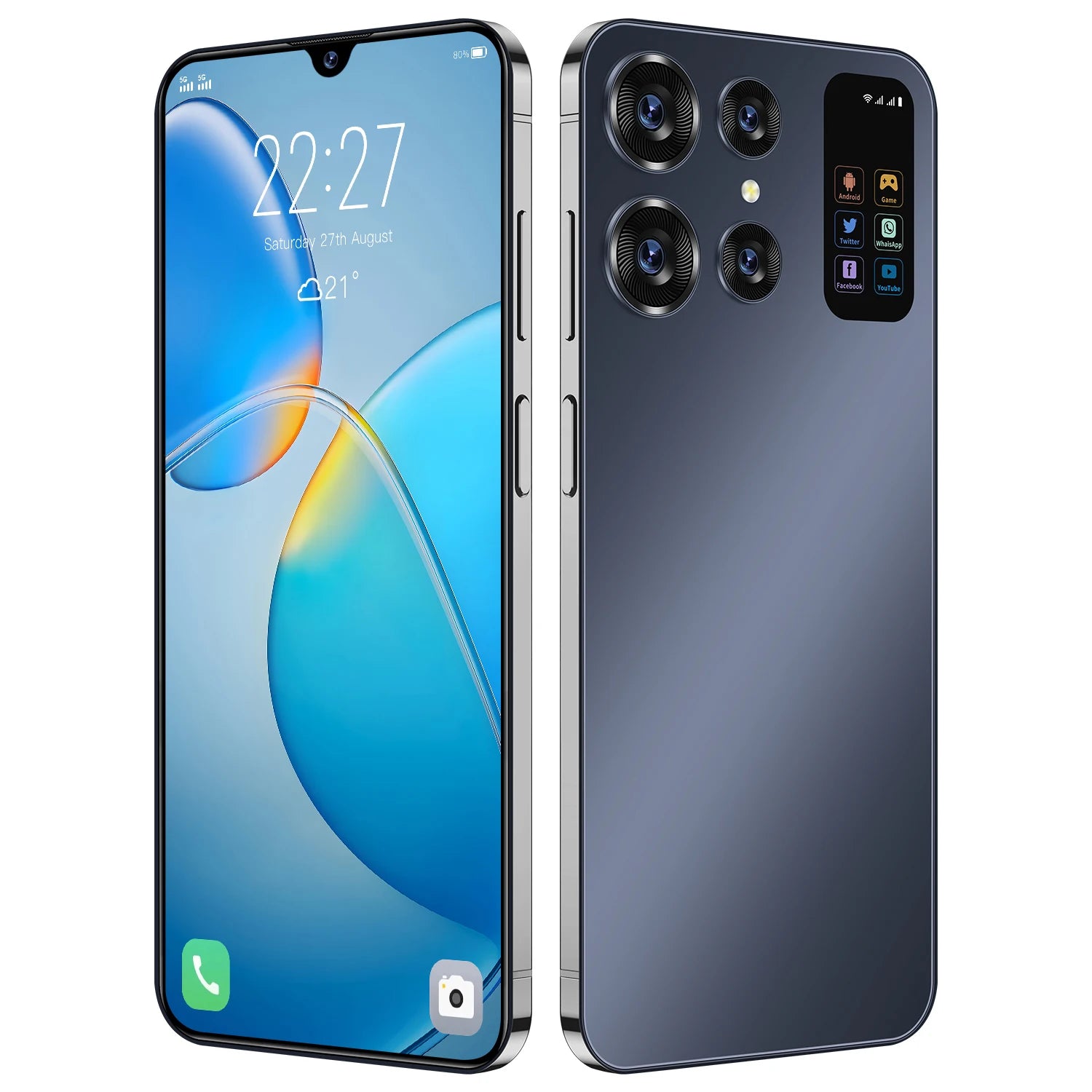 S24 Ultra Phone 7.0 Inch Android Smart Mobile Phone with 48MP+108MP Face Unlock and Full Display 16GB+512GB Free Shipping