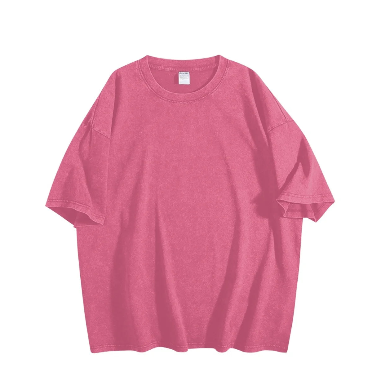 Made in USA Free Shipping  MOQ-1 3-Day Custom LOGO 2D Printing Washed 100%Cotton T-Shirt Snowflake Shirts Men's Oversize Shirts