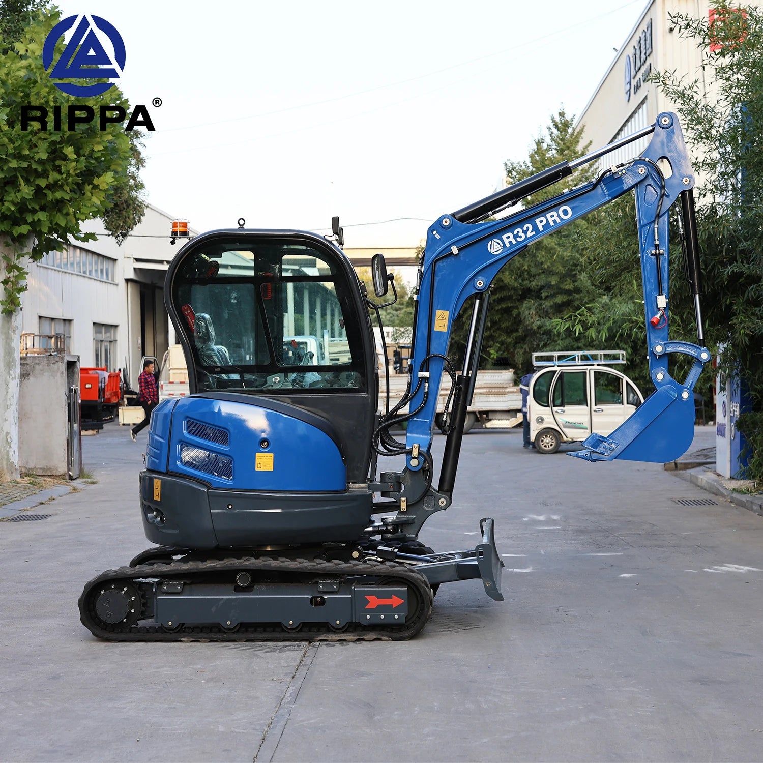 Free Shipping Rippa Mini Excavator Miniature Digger Swamp Bagger 3 Ton 3.5 Ton EPA Excavator With Closed Cabin