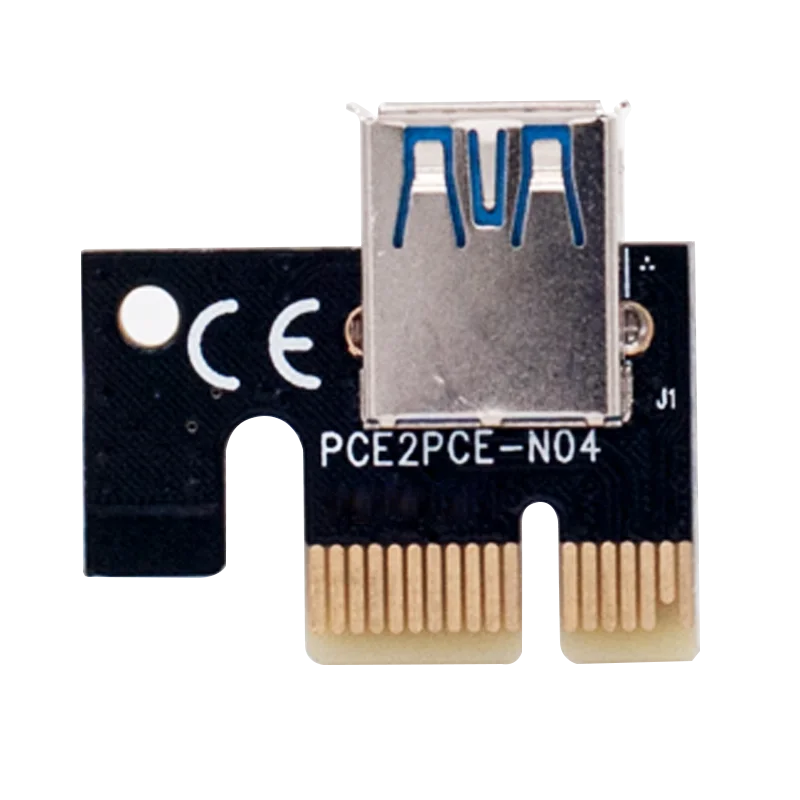 New PCI-E Riser 009 Express 1X 4x 8x 16x Extender PCI E USB Riser 009S GPU Dual 6Pin Adapter Card SATA 15pin for BTC Miner